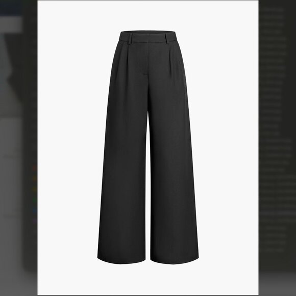 NWT Commense High-Waist Wide Leg Trouser Pants - Picture 2 of 9